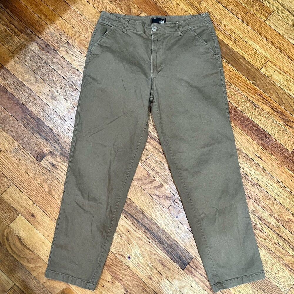 Lost Enterprise Pants Mens 33 Brown Khaki Chino Stretch Skater Slacker Trousers